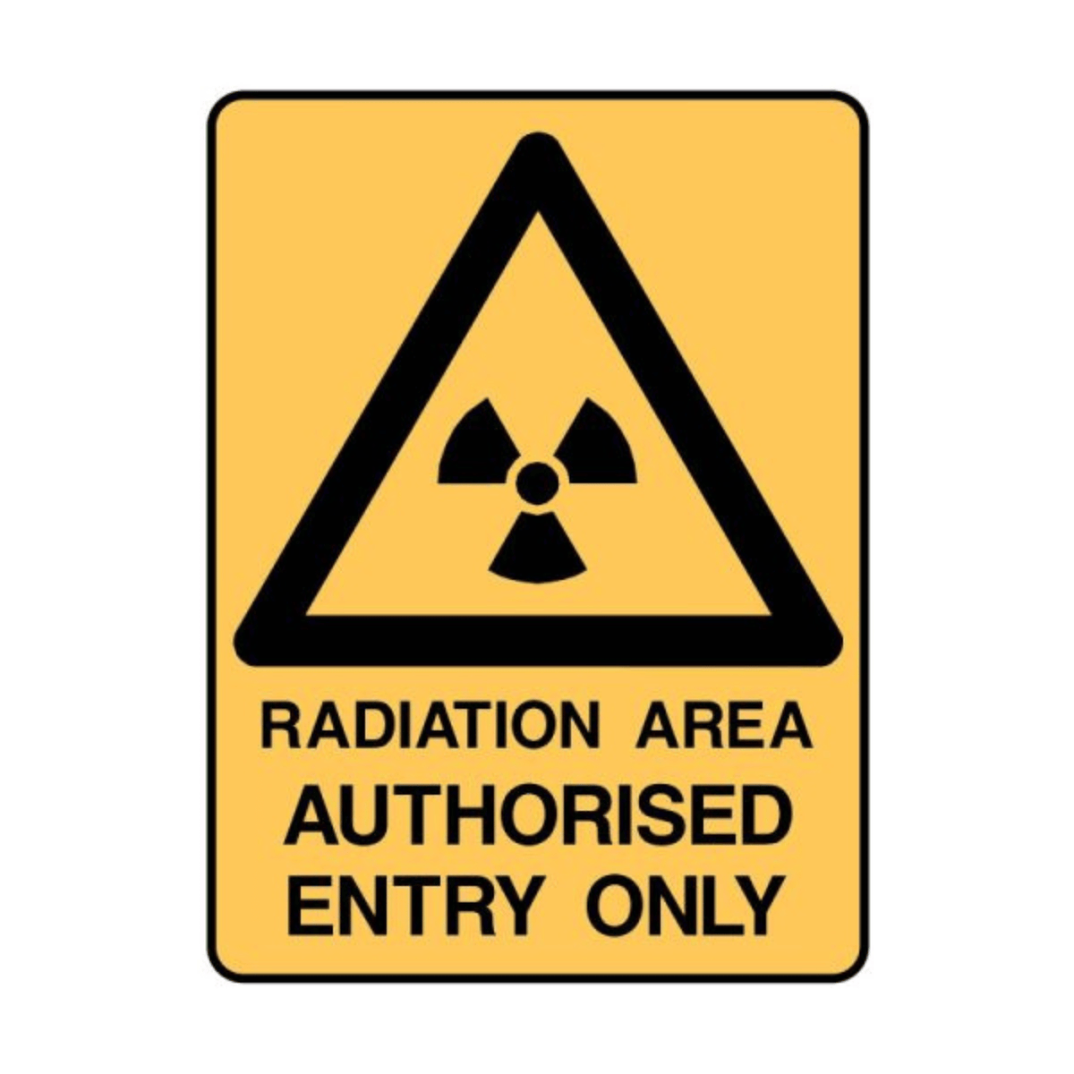 Radiation Area Window Sticker Radiation Area Signage Set | SIStec – SIStec