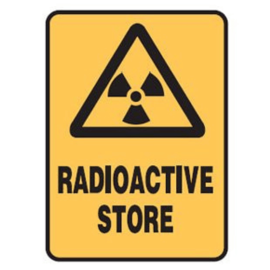 Radiation Storage Signage Set